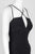 Laundry - 97R25440 Crisscross Front High Slit Jersey Gown In Black