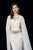 Angela and Alison - 981155 Sleeveless Beaded Gown with Cape In White