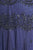 Adrianna Papell - 91885860 Cap Sleeve Beaded Flutter Hem Gown in Purple