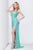 Primavera Couture - Sequined V-neck Sheath Dress 9824