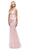 Dancing Queen - 9839 Glamorous Halter Open Back Beaded Dress