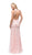 Dancing Queen - 9839 Glamorous Halter Open Back Beaded Dress