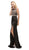 Dancing Queen - 9845 Gilded Ornate Bodice Sheath Silhouette Prom Dress