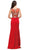Dancing Queen - 9845 Gilded Ornate Bodice Sheath Silhouette Prom Dress