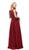 Elegant Lace Illusion A-Line Long Prom Dress - ADASA