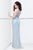 Primavera Couture - 9859 Sheer Illusion Sequined Evening Gown in White