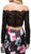 Dancing Queen - 9862 Printed Two-Piece Off Shoulder with Sleeves Prom Dress