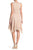 Taylor - 1190M Sleeveless V Neck Allover Lace Handkerchief Hem Dress In Neutral