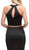 Dancing Queen - 9873 Two Piece Halter Mermaid Evening Dress in Black