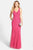Adrianna Papell - 91892290 Sleeveless Geometric Adorned Trumpet Gown in Pink