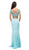 Dancing Queen - 9878 Two-Piece Sweetheart Sheath Prom Dress In Green In Green