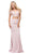 Dancing Queen - 9878 Two-Piece Sweetheart Sheath Prom Dress In Green In Pink