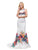 Dancing Queen - 9883 Two-Piece Floral Print Mermaid Evening Dress  in White and Multi-Color
