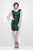 Primavera Couture - 9883 Sequined Cap Sleeves Scoop Dress  in Green