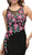 Dancing Queen - 9884 Scoop Embroidered Floral Applique Evening Dress