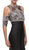 Dancing Queen - 9891 Crystal Encrusted Cut Out Evening Gown
