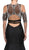 Dancing Queen - 9891 Crystal Encrusted Cut Out Evening Gown