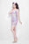 Primavera Couture - 9899 Sequined Illusion Jewel Sheath Dress in Pink