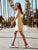 Laundry - 98M14116 Embroidered Organza Scallop-Trimmed Dress In Yellow