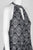 Laundry - 98S24104 Halter Plunging Cutout Paneled Print Dress In Black