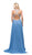 Beaded Illusion Scoop A-line Evening Dress - ADASA