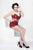 Primavera Couture Beaded Illusion Halter Sheath Dress 9905 - 1 pc Red In Size 2 Available 
