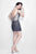 Primavera Couture - 9911 Sequined V-Neck Sheath Dress in Blue
