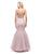 Dancing Queen - 9913 Embroidered Tulip Mermaid Gown In Pink