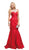 Bejeweled Ruffled Mermaid Evening Dress - ADASA