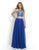 Blush - Two Piece Halter Long Gown 9935 in Blue