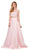 Dancing Queen - 9950 Two Piece Embellished A-line Prom Dress in Pink