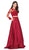 Dancing Queen - 9950 Two Piece Embellished A-line Prom Dress in Red