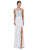 Dancing Queen - 9964 Ornate Cutout Illusion Gown in White