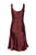 Taylor - 9973M Cowl Neck Satin Asymmetrical Hemmed Dress In Red