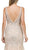 Dancing Queen - 9978 Embellished V-Neck Trumpet Prom Dress in Nude