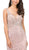 Dancing Queen - 9979 Sleeveless Jeweled Trumpet Long Gown in Pink