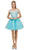 Dancing Queen - 9982 Floral Off Shoulder Tulle Cocktail Dress