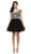 Dancing Queen - 9982 Floral Off Shoulder Tulle Cocktail Dress