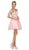 Dancing Queen - 9982 Floral Off Shoulder Tulle Cocktail Dress