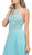 Dancing Queen - 9994 Bare Shoulder Regal Lace Applique A Line Gown In Blue