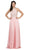 Dancing Queen - 9994 Bare Shoulder Regal Lace Applique A Line Gown In Pink