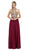 Dancing Queen - 9994 Bare Shoulder Regal Lace Applique A Line Gown In Red