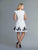 Saboroma - 99940 Ruffled Cap Sleeves Crepe A-Line Cocktail Dress In White