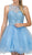 Dancing Queen - 9995 Jewel Adorned A-Line Cocktail Dress
