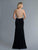Saboroma - 99954 Embellished Jewel Neck Trumpet Dress
