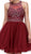 Dancing Queen - 9996 Crystal Embellished Halter Cocktail Dress
