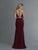 Saboroma - 99965 Jewel Neck Trumpet Dress In Red