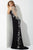 Crystal Embellished V-Neck Jersey Sheath Dress 99978