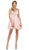 Dancing Queen - 9998 Jeweled Bodice V-neck Cocktail Dress