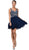 Dancing Queen - 9998 Jeweled Bodice V-neck Cocktail Dress